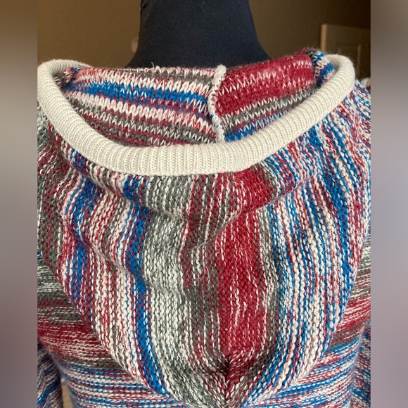 Venus autumn colors pullover sweater with hood size S - Picture 7 of 9